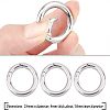 Unicraftale 201 Stainless Steel Spring Gate Rings STAS-UN0010-85P-3