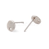 Non-Tarnish 201 Stainless Steel Stud Earring Findings STAS-P308-09A-P-2