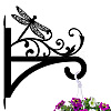 Iron Hanging Plant Hanger Bracket HJEW-WH0095-013-1