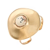 Alloy & Iron Cuff Bangles for Women BJEW-F501-02KCG-4