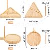2 Styles Wooden Weaving Beading Loom Kit TOOL-NB0001-63-4