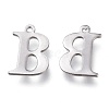 Tarnish Resistant 304 Stainless Steel Charms STAS-H112-B-P-2
