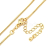 Brass Box Chain Necklaces for Women NJEW-G084-11G-2