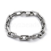 304 Stainless Steel Cable Chains Bracelets for Men BJEW-U017-01P-4