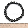 Natural Larvikite Beads Stretch Bracelets BJEW-F380-01-B14-5