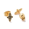 Enamel Star Stud Earrings with 316L Surgical Stainless Steel Pins EJEW-P204-01G-05-2