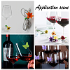   3 Sets 3 Styles Silicone Wine Glass Charms FIND-PH0002-51-4