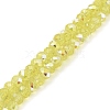 Baking Painted Transparent Glass Beads Strands DGLA-A034-J6mm-B05-1