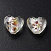Handmade Lampwork Silver Foil Glass Beads FOIL-T005-01D-2