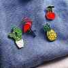 10Pcs 10 Style Alloy Enamel Brooches JEWB-SZ0001-09-7