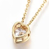 304 Stainless Steel Pendant Necklaces NJEW-O108-14G-2