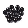 Undyed Natural Ebony Wood Beads WOOD-Q046-03B-01-1