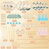 SUNNYCLUE DIY Fan Bird Flower Dangle Earring Making Kit DIY-SC0020-40-2