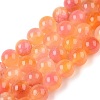 Dyed Natural White Jade Beads Strands G-T138-8mm-210-32-4