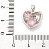 Brass Micro Pave Cubic Zirconia Pendants KK-S049-21P-01-3