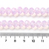 Baking Paint Transparent Glass Beads Strands X-DGLA-A034-J8MM-D09-4
