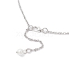 Handmade Glass Beaded Prince with Crown Pendant 304 Stainless Steel Cable Necklaces for Women NJEW-JN05447-01-5