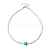 Synthetic Turquoise Necklaces NJEW-JN04773-02-4