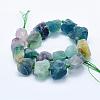 Natural Fluorite Beads Strands G-K203-64-2