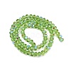 Electroplate Transparent Glass Beads Strands EGLA-B011-08A-AB05-2