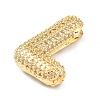 Rack Plating Brass Micro Pave Cubic Zirconia Pendants KK-Q790-01L-G-2