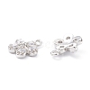 Rack Plating Brass Cubic Zirconia Charms ZIRC-C026-12P-2