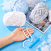3 Rolls Polyester Chenille Wool Yarn OCOR-MB0001-06C-7