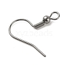 316 Stainless Steel Earring Hooks STAS-G257-01B-4