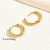 Fashionable Casual Simple 201 Stainless Steel Round Hoop Earrings SA7421-5