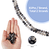 2 Strands Natural Dragon Veins Agate Bead Strands G-FH0002-36B-2
