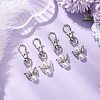 10Pcs Angel Glass Pearl Pendant Decorations HJEW-JM02672-02-2