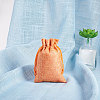 Burlap Packing Pouches Drawstring Bags ABAG-BC0001-10-6