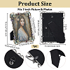 Rectangle Zinc Alloy Enamel Photo Frame Stand AJEW-WH0794-88-2