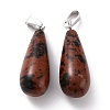 Natural Mahogany Obsidian Pendants G-F707-22-2