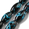 Spray Painted Synthetic Turquoise Beads Strands G-E617-B07-01A-1