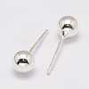 925 Sterling Silver Stud Earrings STER-K028-01S-2mm-3