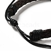 PU Imitation Leather Braided Cord Bracelets for Women BJEW-M290-01K-4