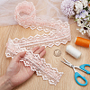 3 Yards Polyester Flower Lace Trim OCOR-OC0001-67A-3