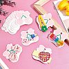 Paper Hair Clip Display Cards DIY-WH0199-79-4