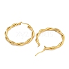 304 Stainless Steel Twist Ring Hoop Earrings for Women EJEW-U022-14G-2