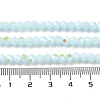 Opaque Glass Beads Strands EGLA-A035-P4mm-L10-4