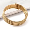 304 Stainless Steel Spring Multi-strand Bangles for Women BJEW-Z086-01G-02-2