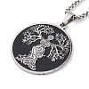 304 Stainless Steel Enamel Necklaces NJEW-Q338-04P-3