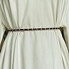 1Pc Alloy PU Leather Braided Waist Chains for Woman DIY-CL0001-09-6