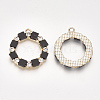 Alloy Rhinestone Pendants X-PALLOY-T070-21B-3