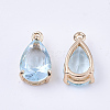 Transparent Glass Charms GLAA-T007-11C-2