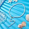 Glass Pearl Bead Necklaces NJEW-JN04894-2