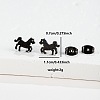 201 Stainless Steel Stud Earrings FS-WGB18B1-20-1