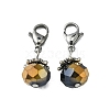 Electroplate Faceted Glass Pendants HJEW-TAC0004-20-1