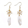 Natural Keshi Pearl Dangle Earrings EJEW-JE04160-1